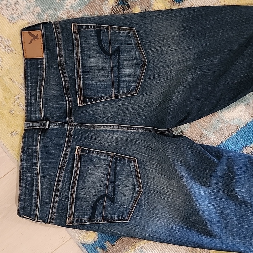SOLD SOLDAmerican Eagle Skinny Kick Jeans Size 12 Short EUC - Picture 6 of 9